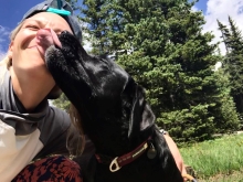 Caitlin Gluck & dog