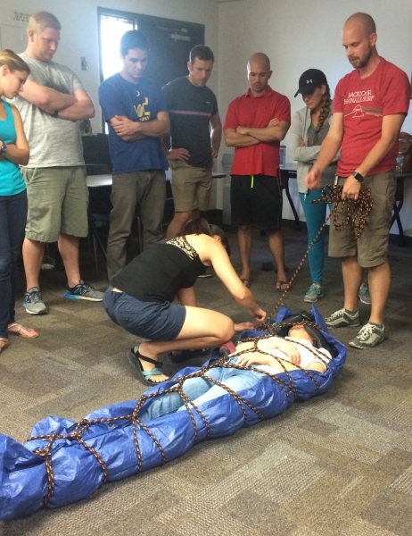 Wilderness medicine students in classroom